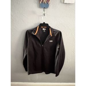 Field & Stream Mens Large 1/4 Zip Gray & Black Pullover Shirt‎